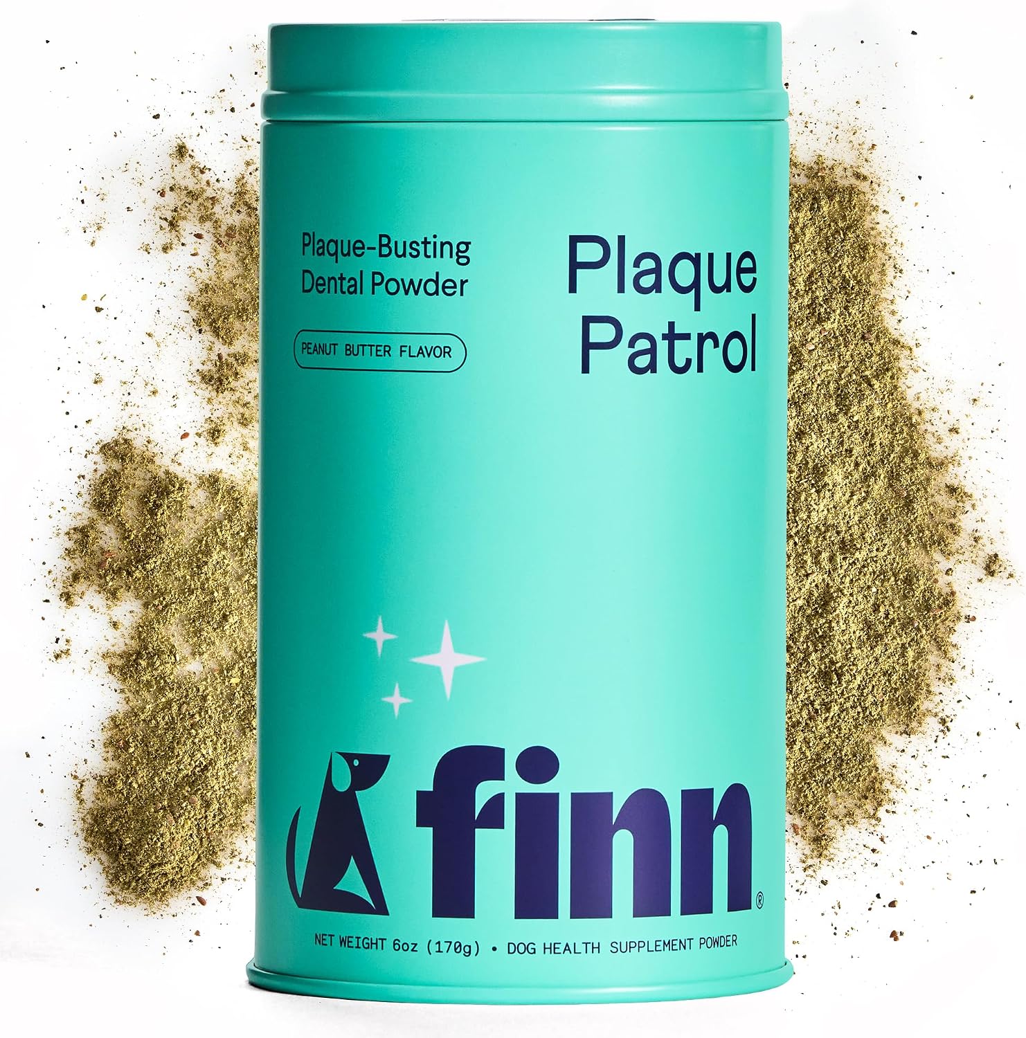 Finn Dental Powder for Dogs - Targets Plaque, Tartar & Bad Breath