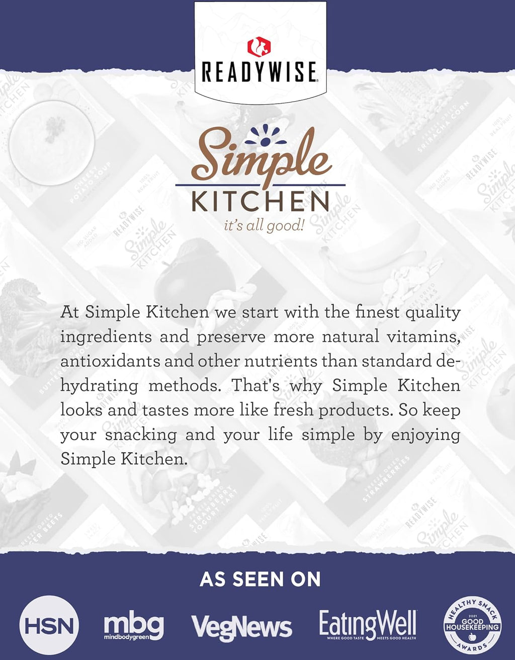 SIMPLE KITCHEN Camping and Outdoors, Freeze Dried Blueberries 28 Servings