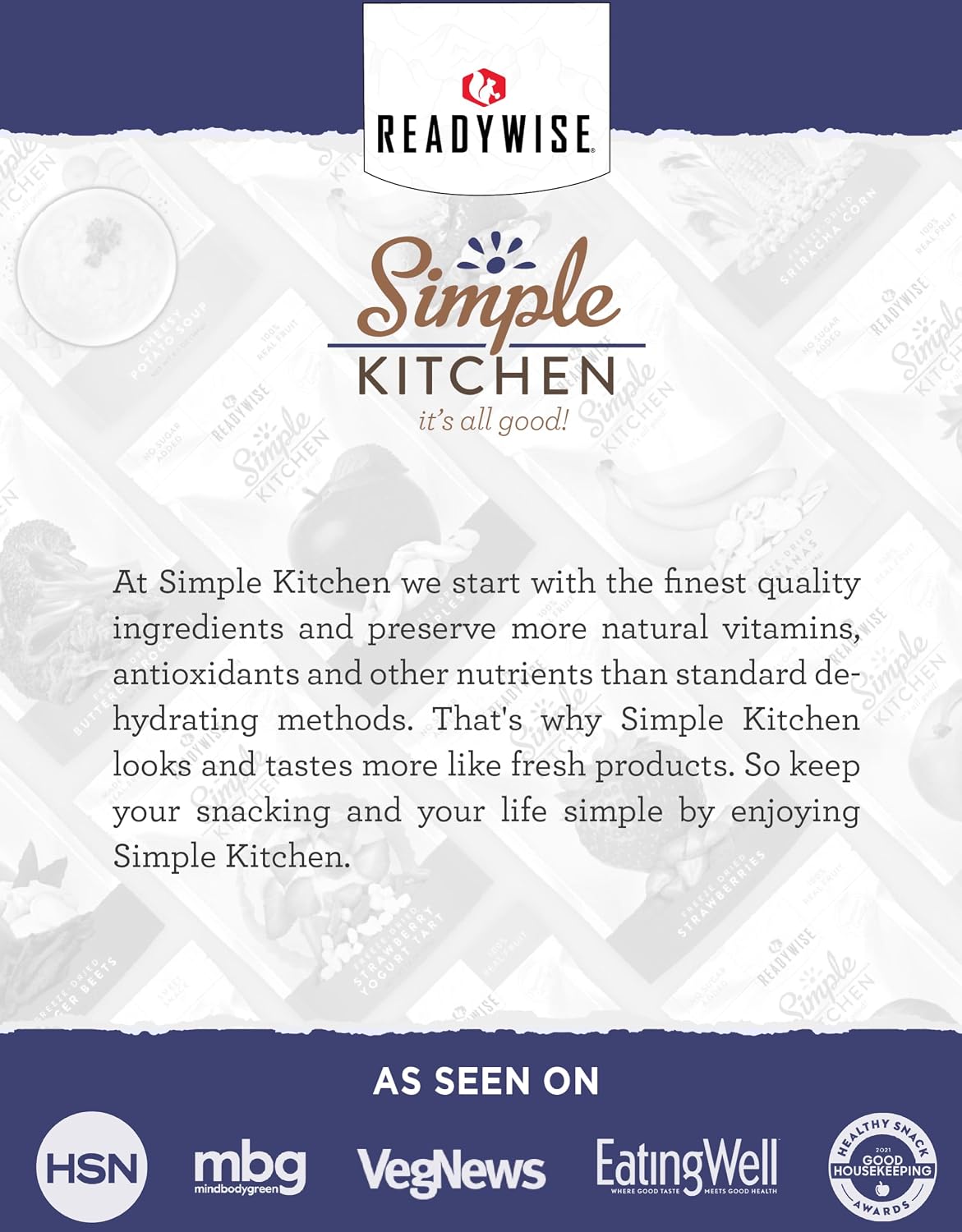 SIMPLE KITCHEN Camping and Outdoors, Freeze Dried Blueberries 28 Servings