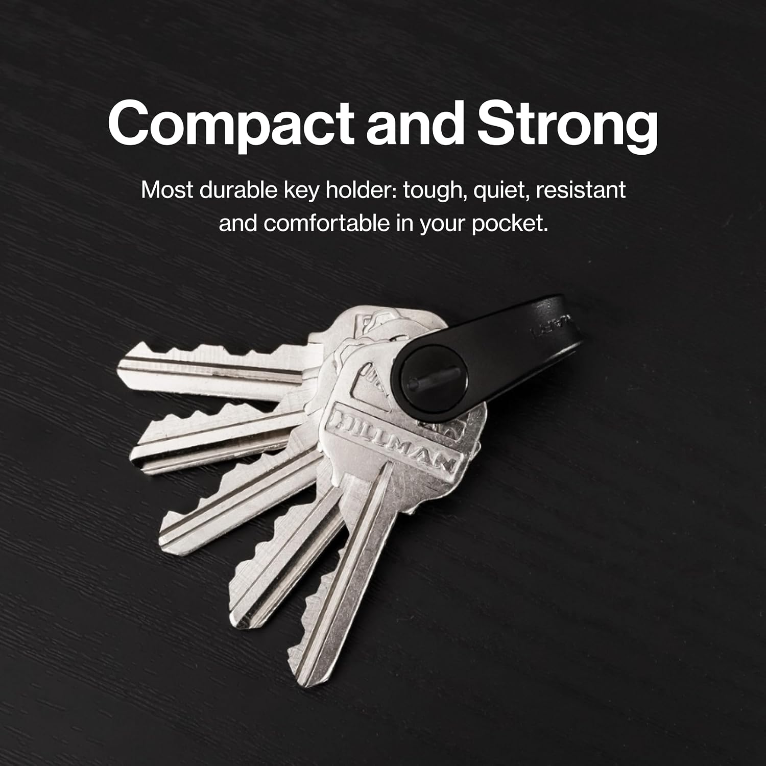 KeySmart Mini - Keychain Key Holder - Compact Key Organizer for Key Chain, Clutter-Free Minimalist Compact EDC Key Chains