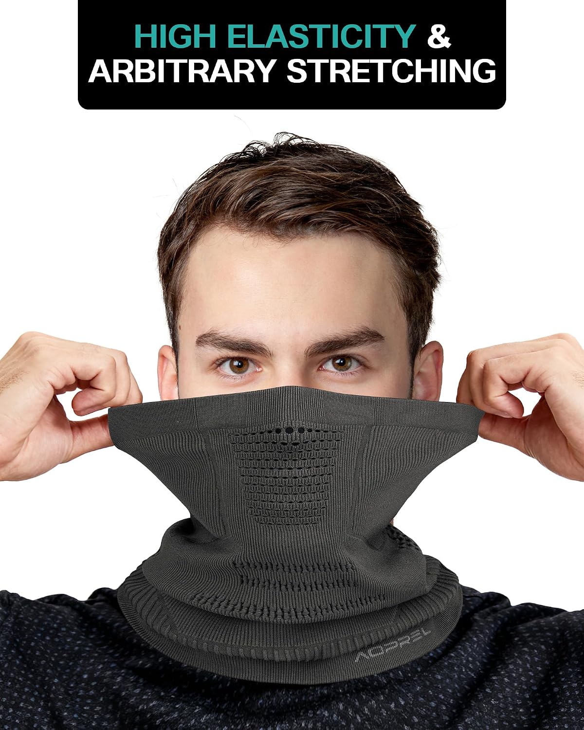 AOPREL Winter Neck Gaiter Breathable Neck Warmer Windproof Half-Face Mask