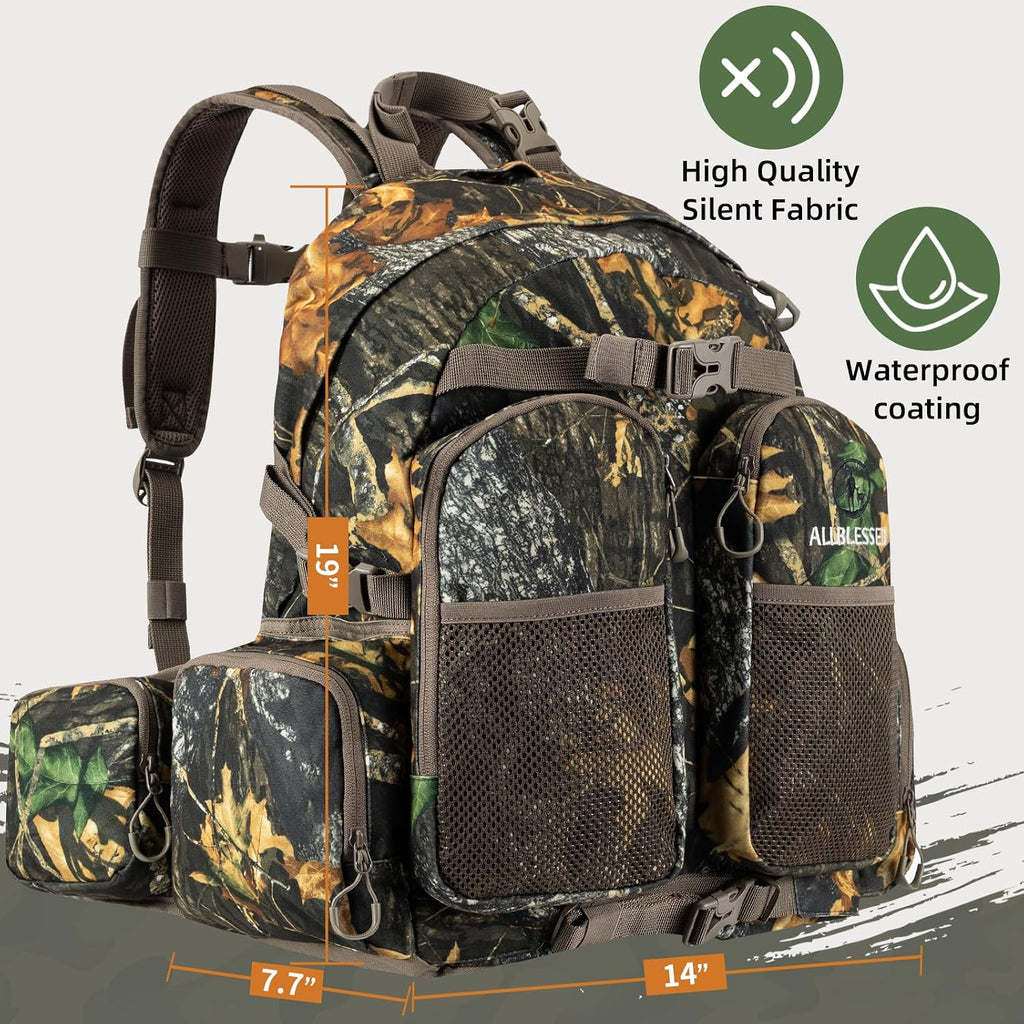 Hunting Backpack for Men Camo Hunting Day Pack for Rifle Bow 35L