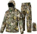 Rain Suit (Jacket + Pants),Rain Gear for Men Waterproof, Camo Rain Jacket, Lightweight Rain Coat for Fishing, Hunting