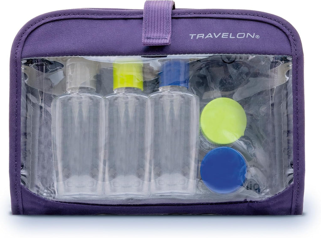 Travelon Wet Dry 1 Quart Bag with Plastic Bottles