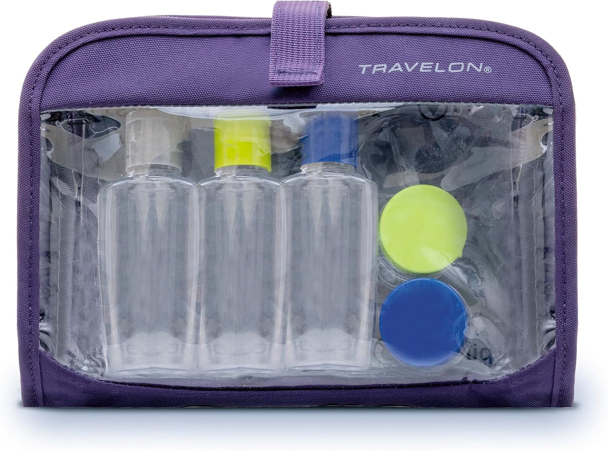 Travelon Wet Dry 1 Quart Bag with Plastic Bottles