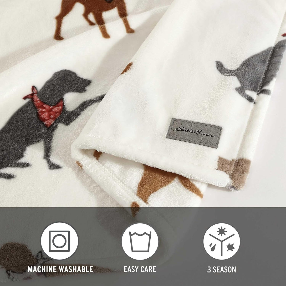 Eddie Bauer - Soft Twin Size Blanket for Bed or Couch, Cozy Bedding