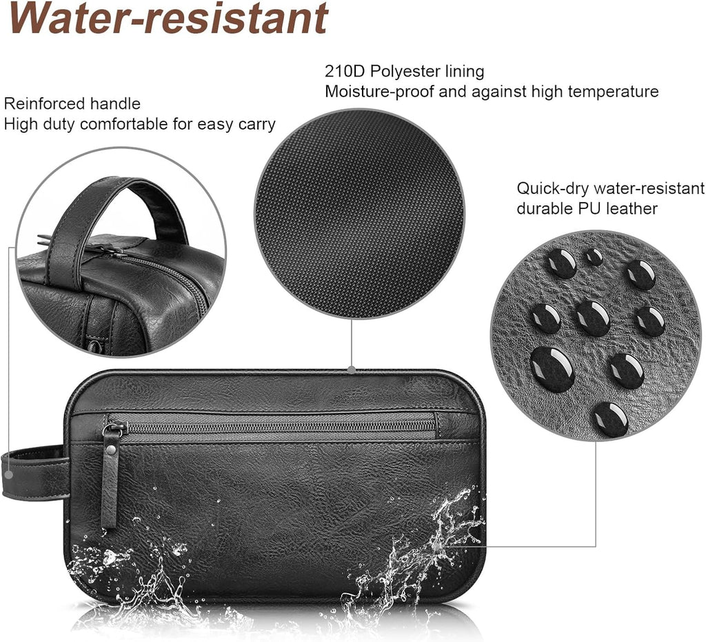 Travel Toiletry Bag for Men and Women, Black