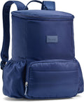 Fit & Fresh Insulated Backpack Soft Cooler – Leak-Resistant Beach & Travel Bag for Women, 24 Can Capacity Picnic & Cooler Bag