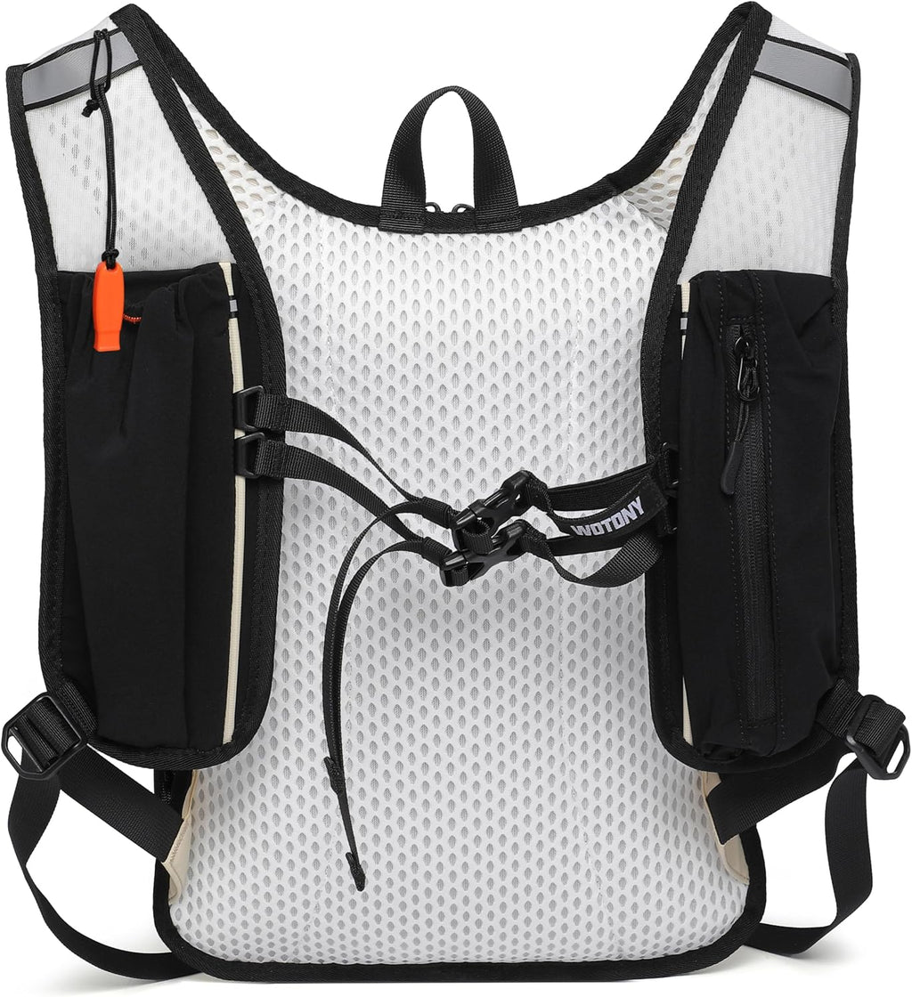 Wotony Lightweight Hydration Backpack with 2LOR 3LWater Bladder for Cycling Hiking Rave - Water Daypack for Men Women