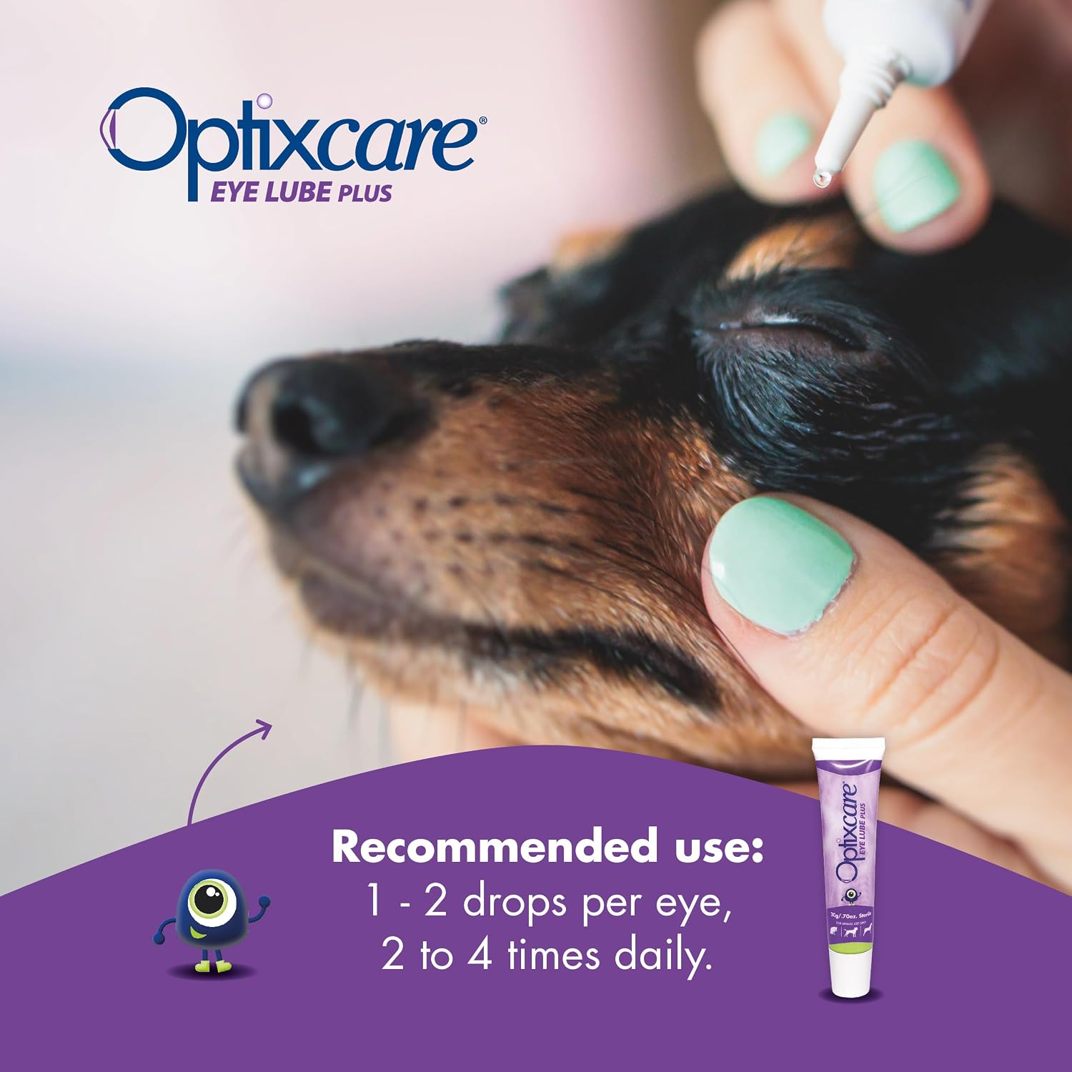 Optixcare Eye Lube Plus with Hyaluron - 20g for Dogs Cats Horses