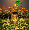 Solar Garden Lights Outdoor Decor, Hummingbird Lantern with Shepherd Hook