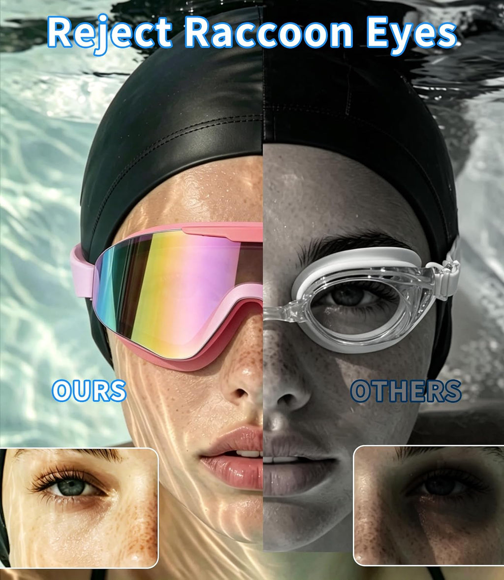 Kids Swim Goggles 2 Pack for Suitable for Children aged 8 and Adults of Both Genders Adults swim goggles