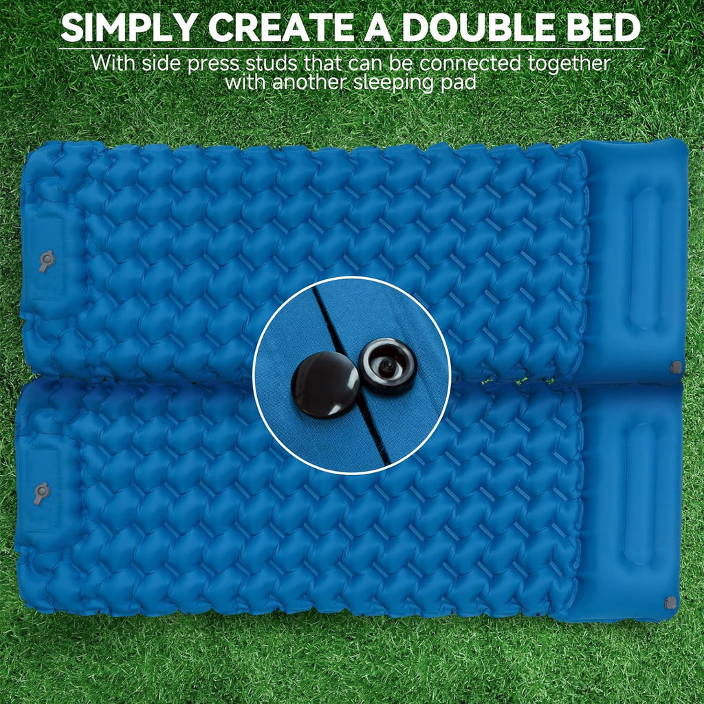 Camping Sleeping Pad 4" Extra Thick Ultralight Inflatable Sleeping Pad