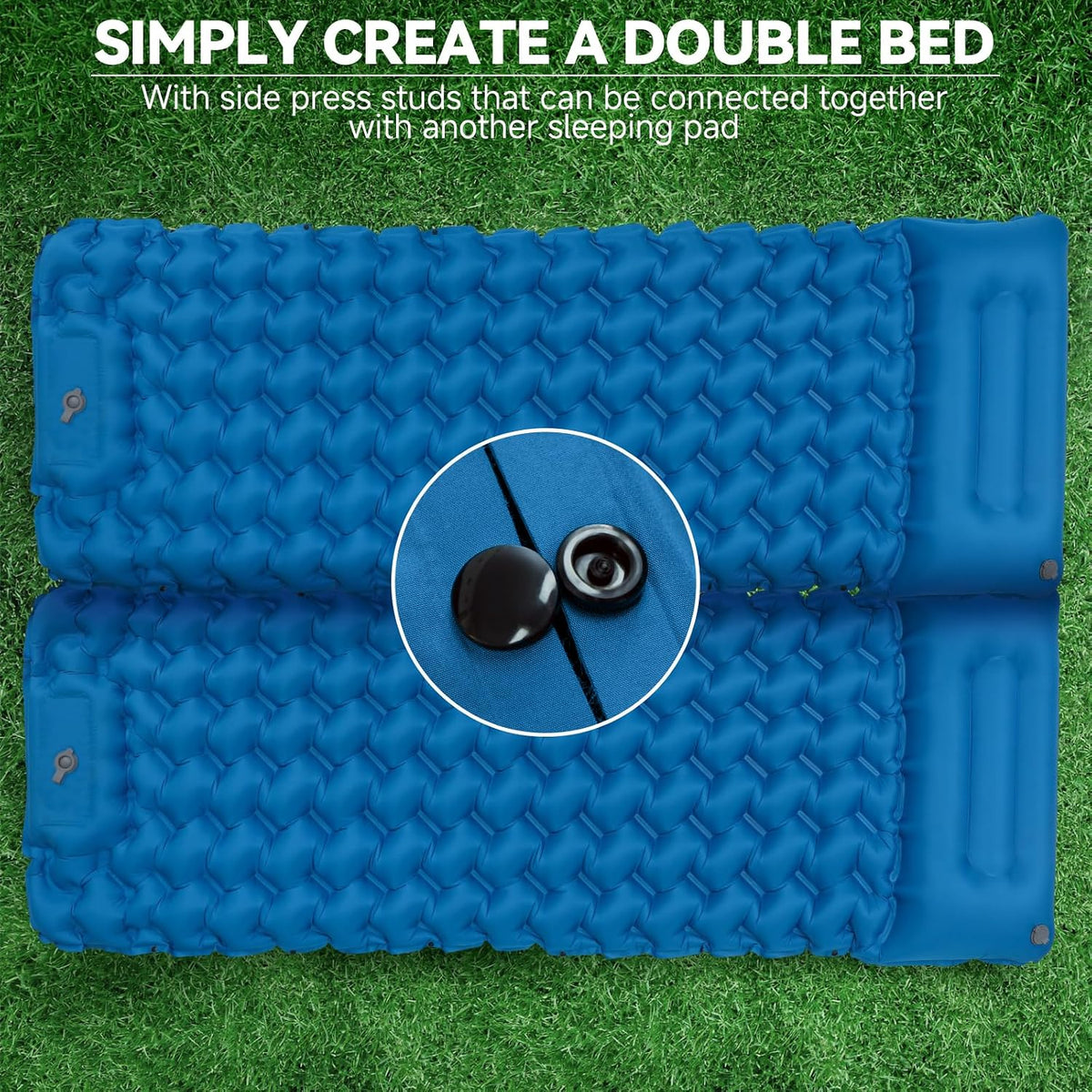 Camping Sleeping Pad 4" Extra Thick Ultralight Inflatable Sleeping Pad
