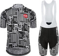 Coconut Ropamo CR Men's Cycling Jersey Set Road Bike Jersey Zipper Pocket Short Sleeves Cycling Kits Bib Shorts 3D Padded