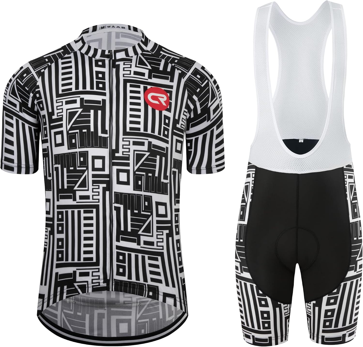 Coconut Ropamo CR Men's Cycling Jersey Set Road Bike Jersey Zipper Pocket Short Sleeves Cycling Kits Bib Shorts 3D Padded