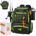 KastKing Bait Boss Fishing Backpack with Rod Holders, 4 Tackle Boxes