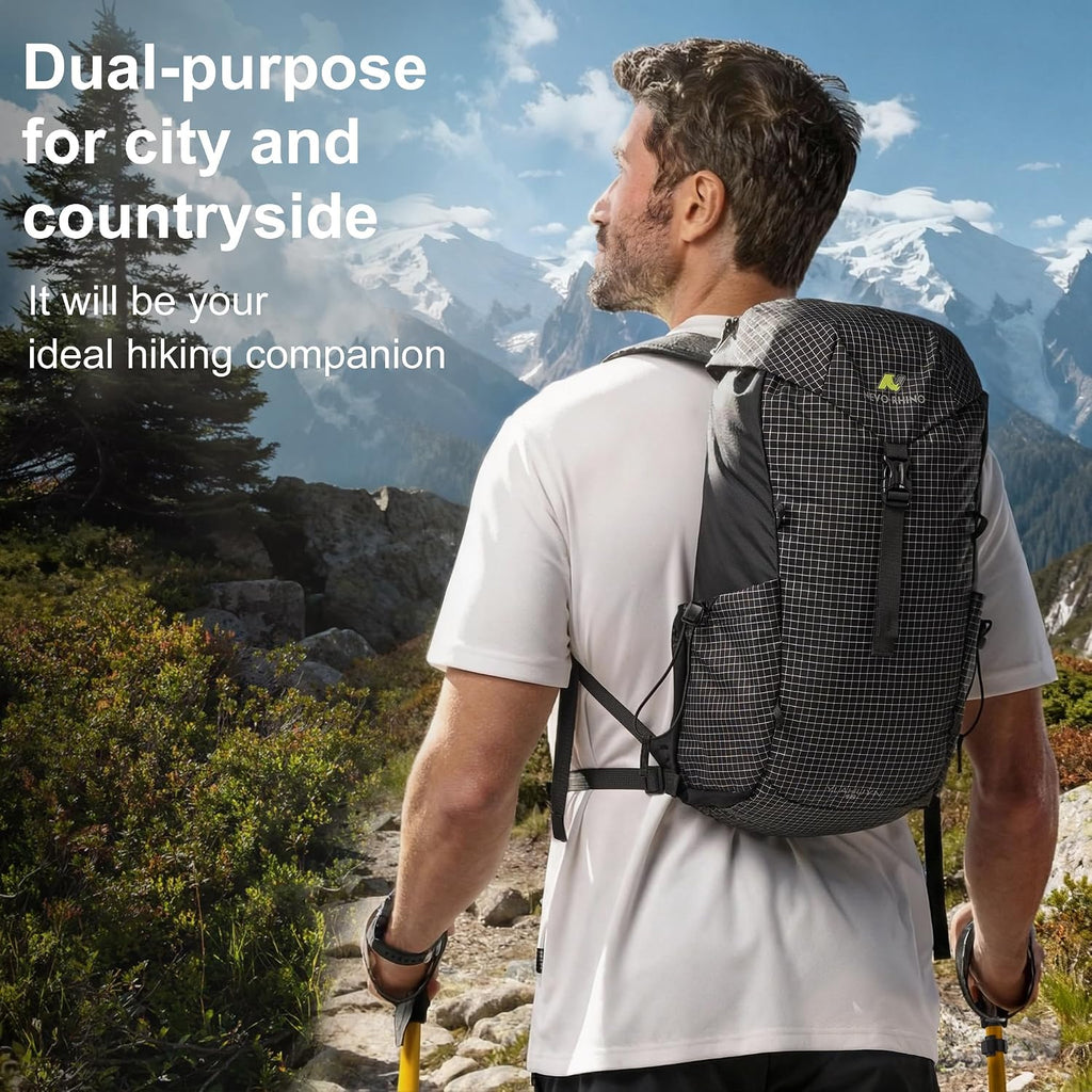 N NEVO RHINO 16L Hiking Backpack, Lightweight Daypack for Men Women