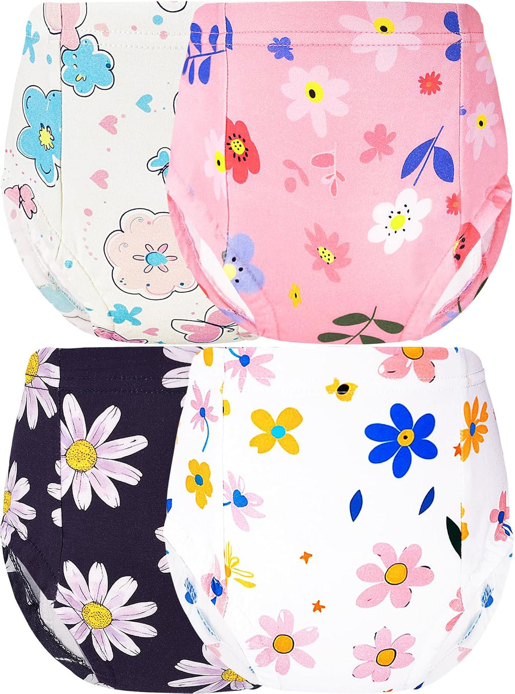 Potty Training Underwear Girls Toddler Upairy Reusable Flower Size 4-5T