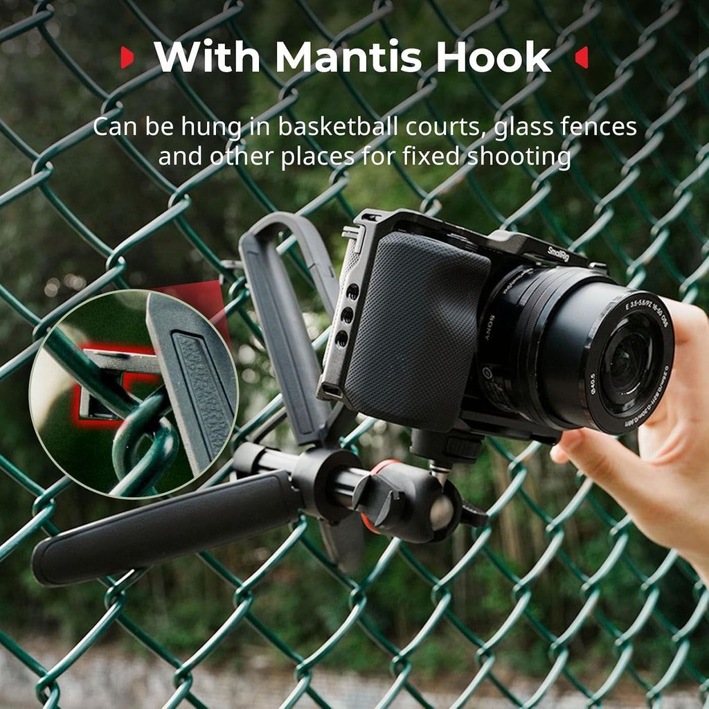 SMALLRIG Small Camera Tripod Selfie Stick, Extendable 8"-15" Mini Tripod