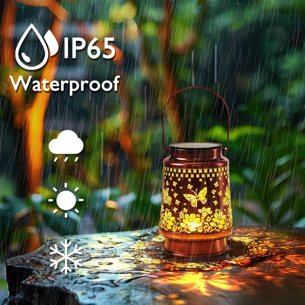 Homemory Gifts for Women, Solar Butterfly Lanterns Outdoor Lights