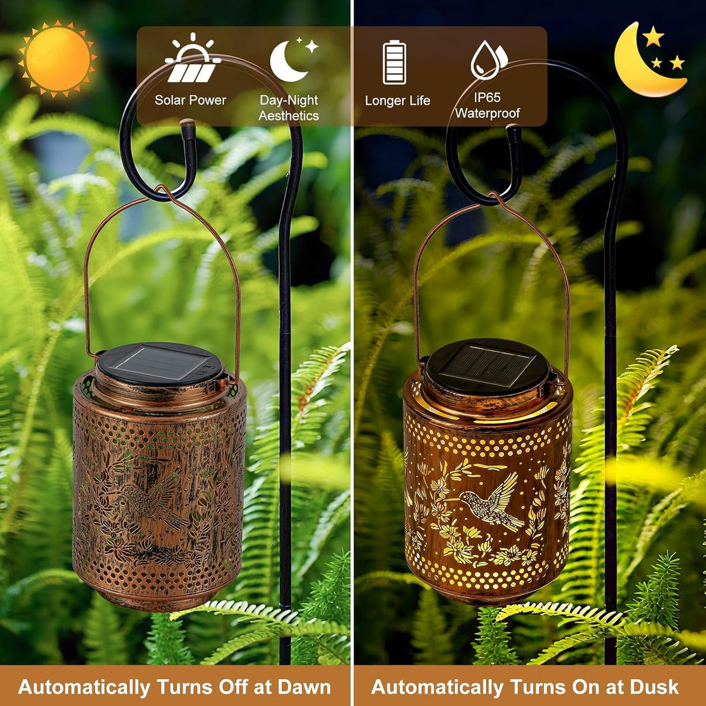 Hummingbird Solar Lanterns, Birthday Gifts for Women Mom Grandma