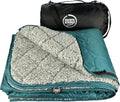 DOWN UNDER OUTDOORS Waterproof 350 GSM Fleece or Sherpa Stadium Blanket