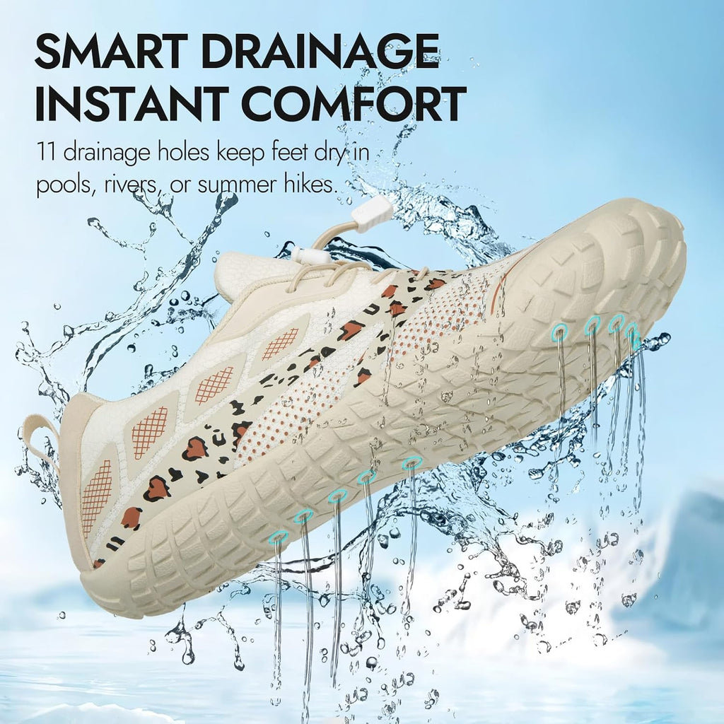 ATHMILE Barefoot Water Shoes Women Men Wide Non Slip Aqua Beach River Pool