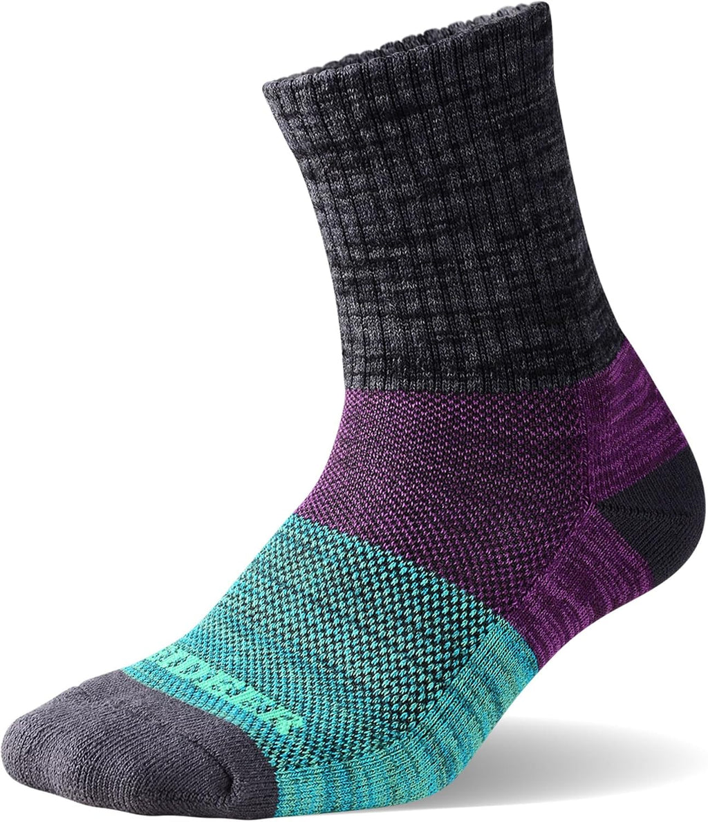 FEIDEER mens Modern Hiking socks, Athletic Cushioned Cotton Socks with Arch Support
