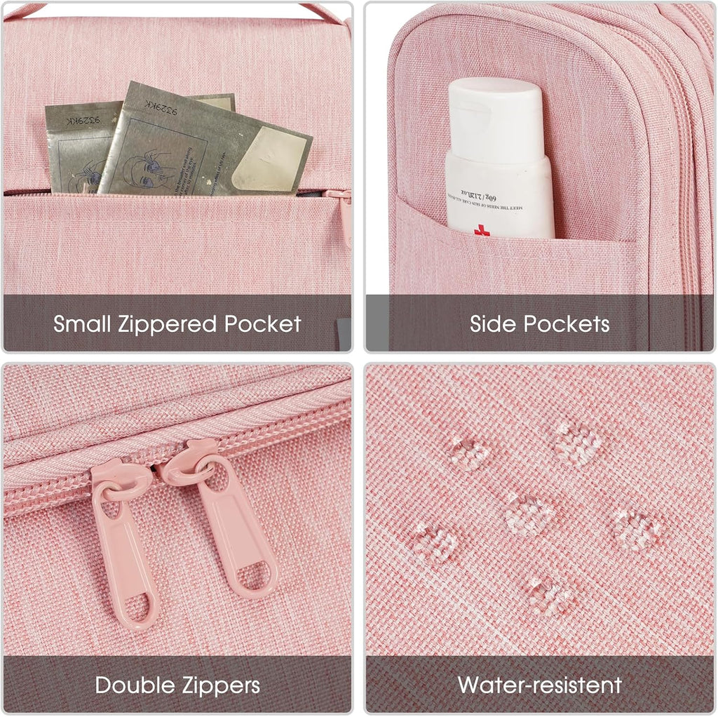 Narwey Hanging Toiletry Bag for Women Travel Makeup Bag Organizer Toiletries Bag for Cosmetics Essentials Accessories