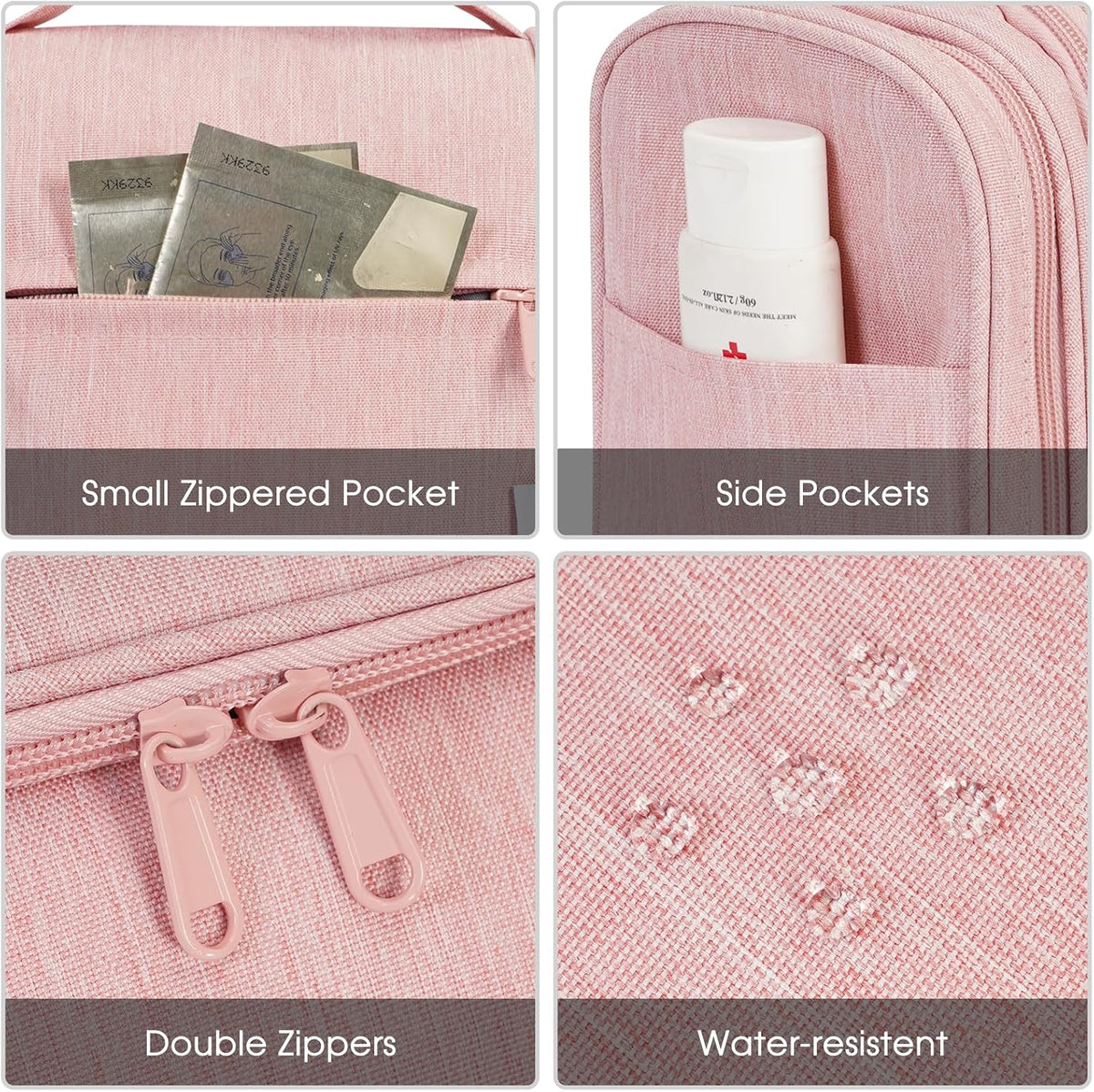 Narwey Hanging Toiletry Bag for Women Travel Makeup Bag Organizer Toiletries Bag for Cosmetics Essentials Accessories