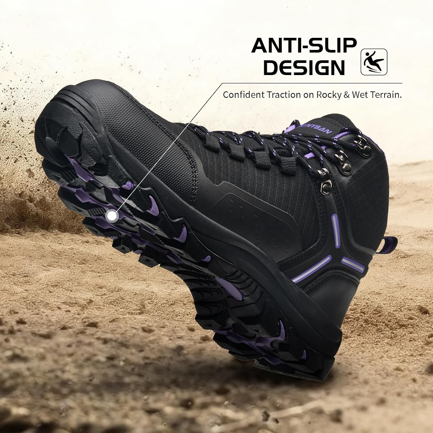 Women's Waterproof Wide Toe Box Hiking Boots