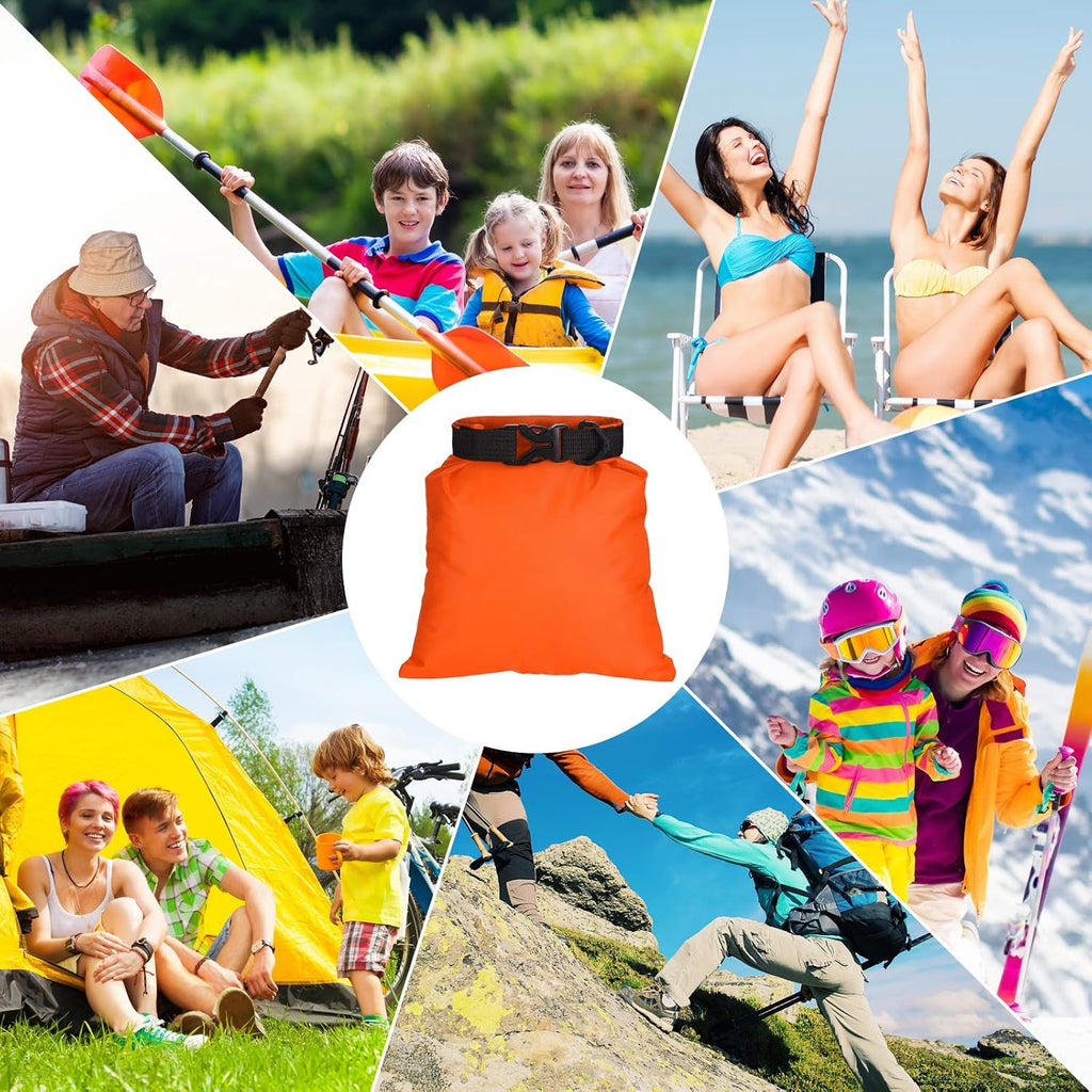 LEIFIDE 10 Pcs Ultralight Waterproof Dry Bags 5 Sizes Roll Top