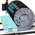 Memory Foam Camping Mattress, Ventilated Breathable Design CertiPUR-US & Oeko-TEX Certified Sleeping Pad Waterproof 3inch Non-Slip Portable Sleeping Camping Mat with Storage Bag for Car Travel