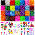 YITOHOP 12080+ Loom Bands Set, Rubber Bands for Bracelet Making Kit, DIY Arts & Crafts Idea, Friendship Bracelet Birthday Gift Kits for Kids Girls Boys Creative Art Crafts