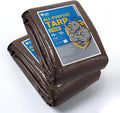 GUARD SHIELD Tarps Heavy Duty Waterproof 10x10 Feet Brown/Silver Poly Tarp Cover Outdoor Thick UV Resistant Tarpaulin with Grommets 10mil (2-Pack)