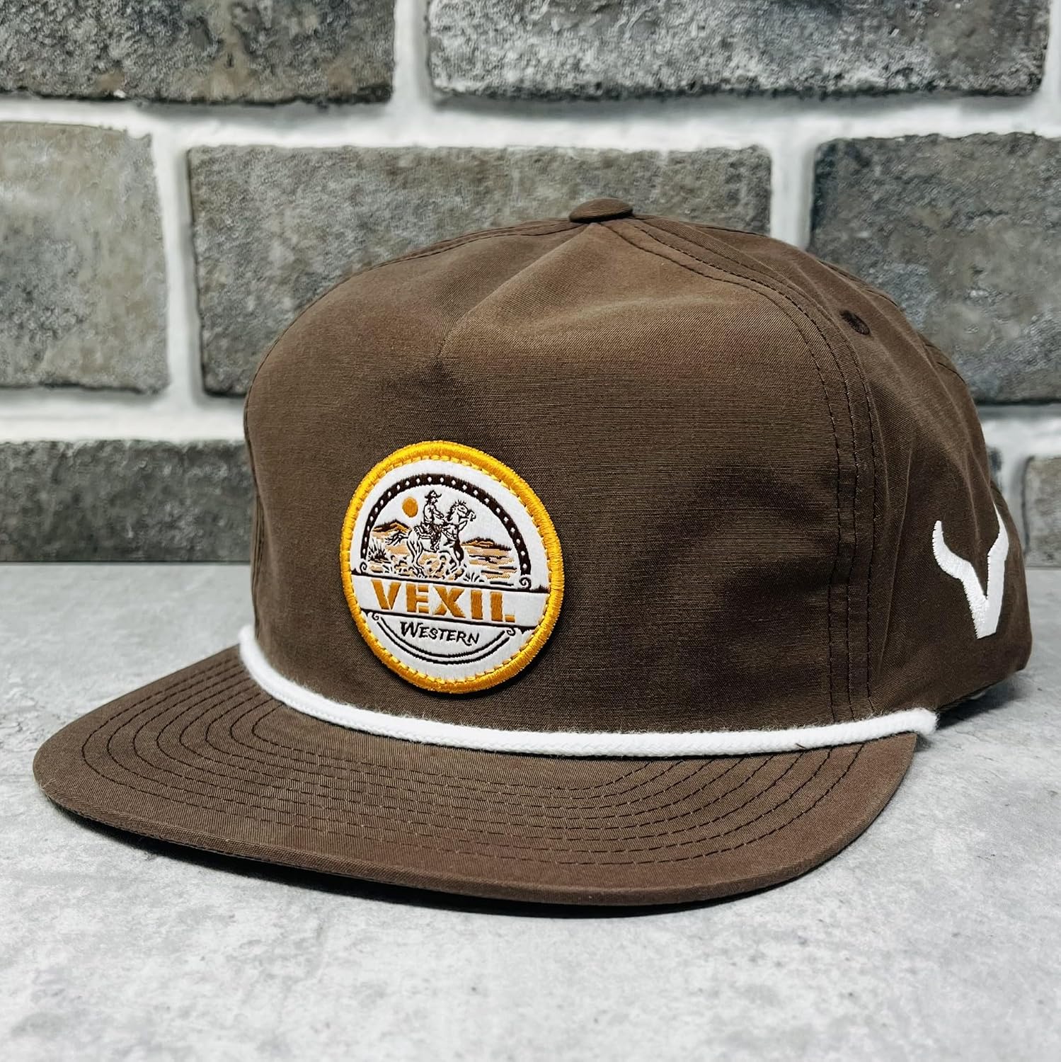 Vexil Unstructured Adjustable Snapback Western Lifestyle Rodeo Southwest Inspired Brand Patch Hat