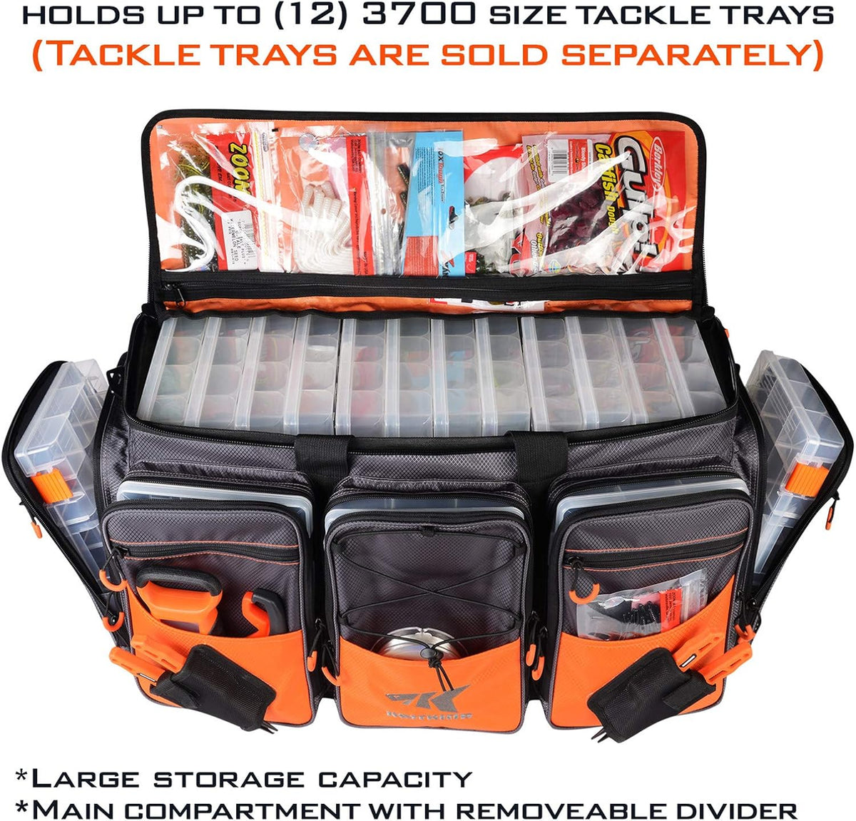 KastKing Bait Boss Tackle Bag, Saltwater Resistant Fishing Bag