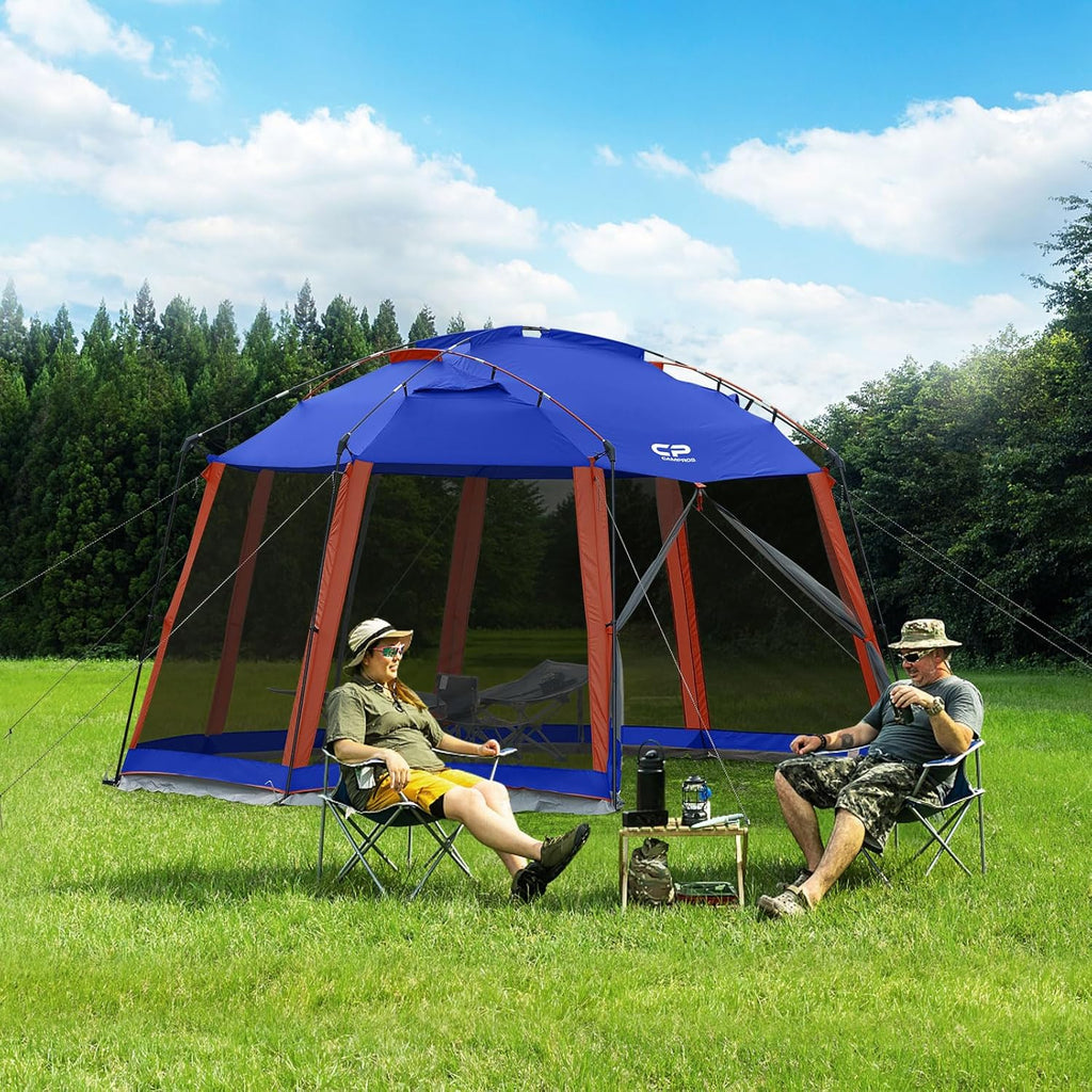 CAMPROS CP Screen House Tent 13 x 13 Ft Screened Mesh Net Wall Canopy