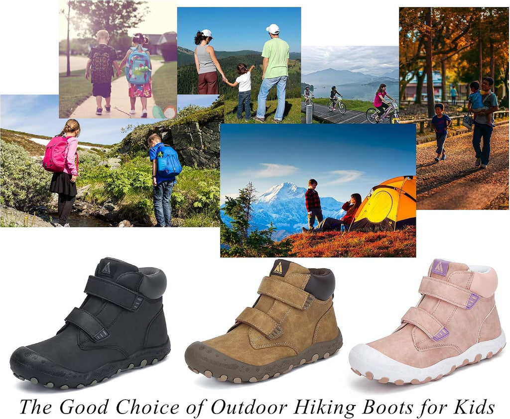 Mishansha Kids Hiking Boots Toddler Boys Girls Hiking Shoes Outdoor Trail