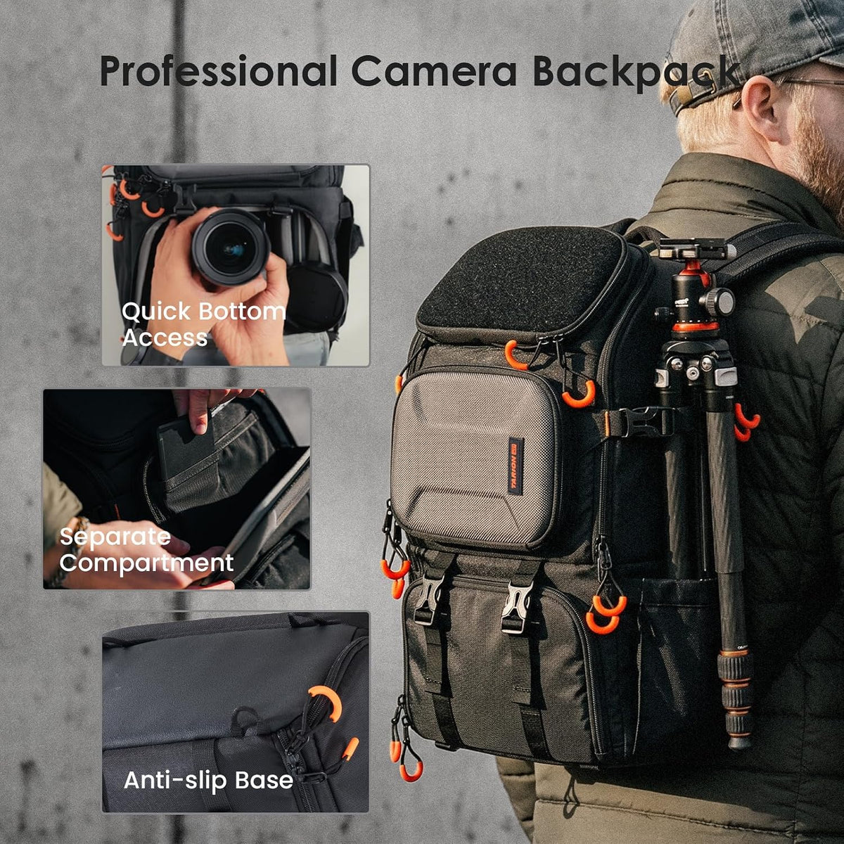 TARION Professional Camera Backpack for Photographers 20.5L ARK PBL-V2