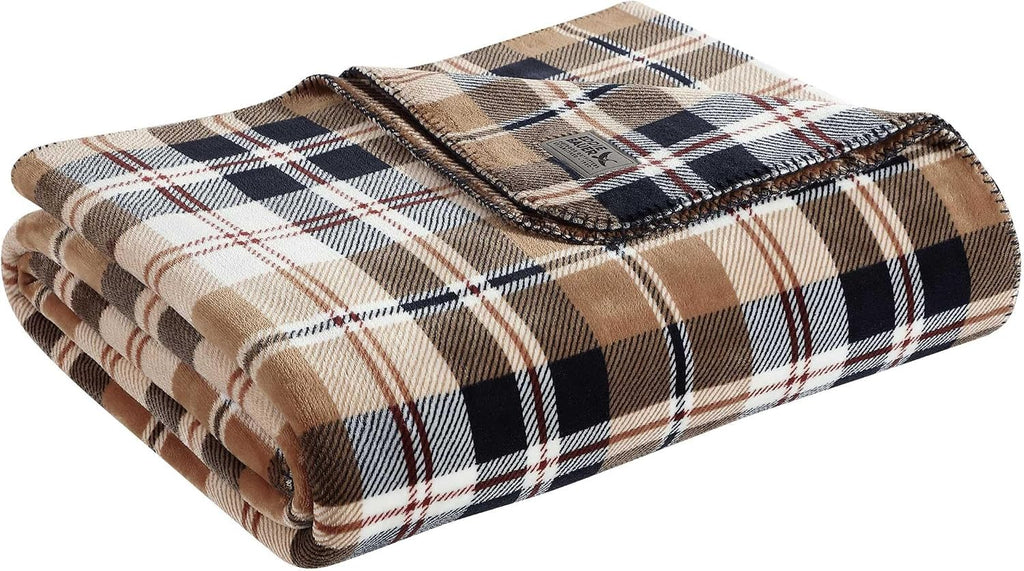 Eddie Bauer - Soft Twin Size Blanket for Bed or Couch, Cozy Bedding