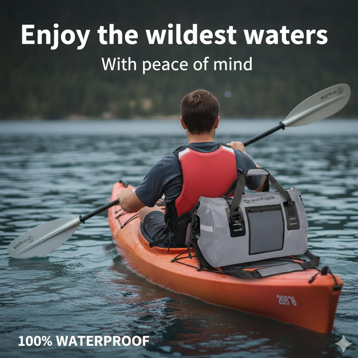 Waterproof Dry Bag Duffel - Marine Boating Kayaking Fishing Canoe 50L