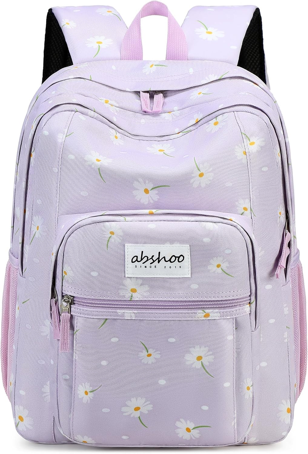 abshoo Classical Basic Daisy Womens School Backpack For College Teen Girls Water Resistant Bookbag (Daisy Purple)