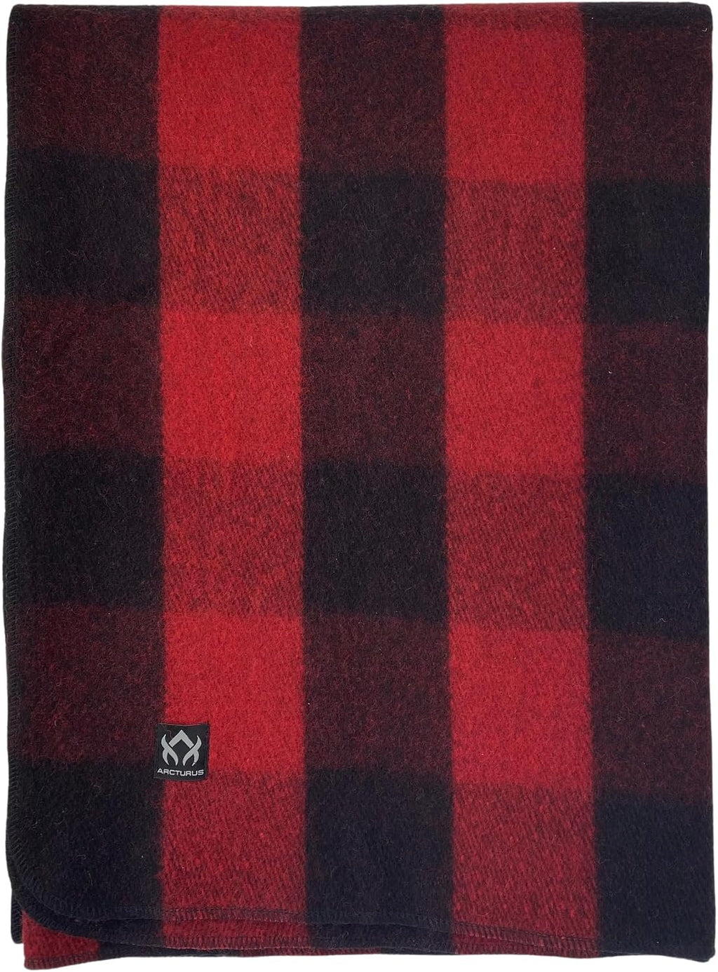 Arcturus Backwoods Military Wool Blanket (Red Buffalo, Twin)