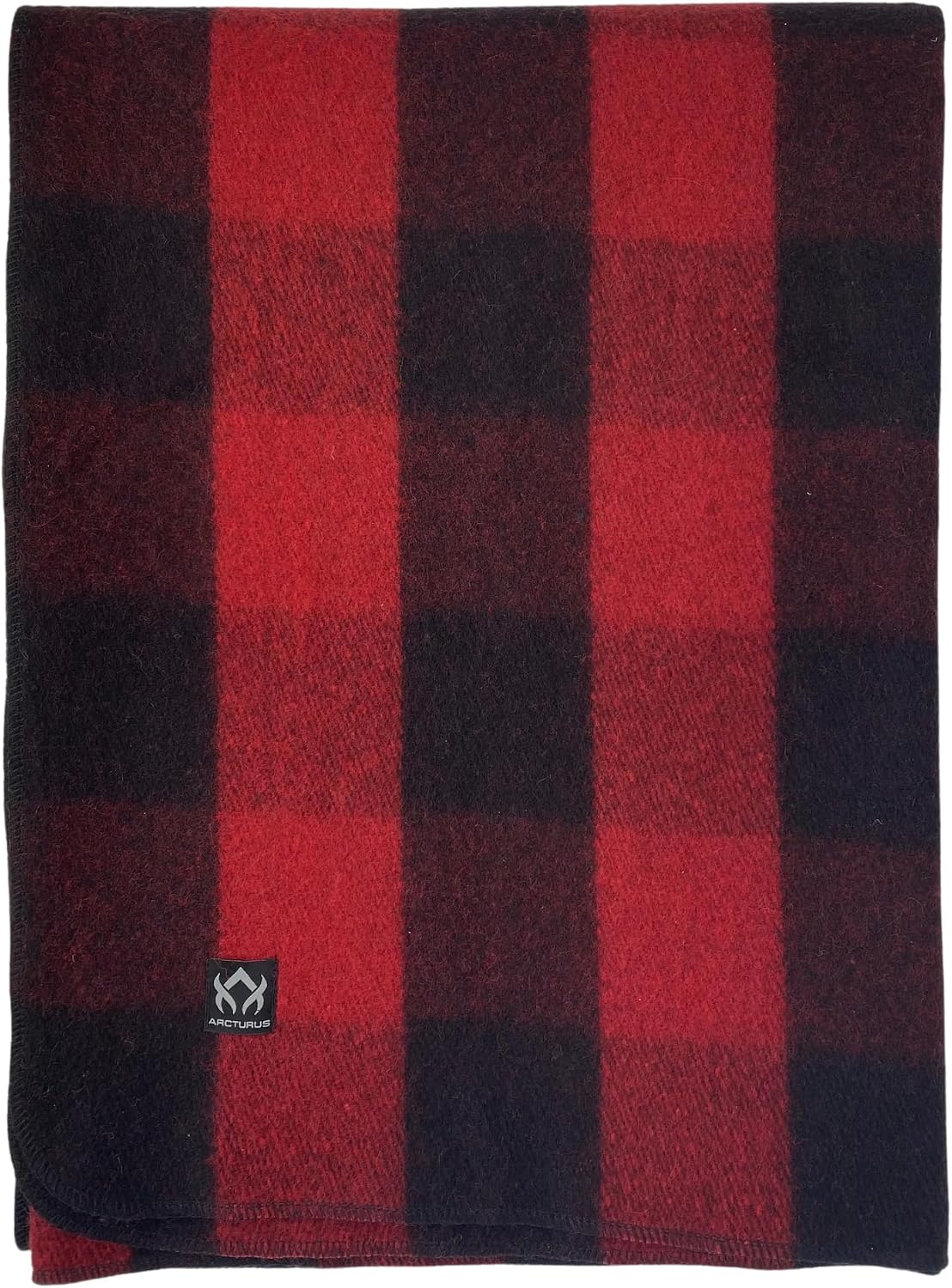 Arcturus Backwoods Military Wool Blanket (Red Buffalo, Twin)