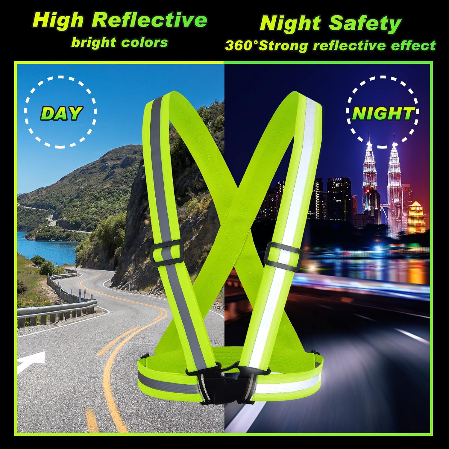 Hercicy Reflective Vest High Visibility Safety Vests Bulk