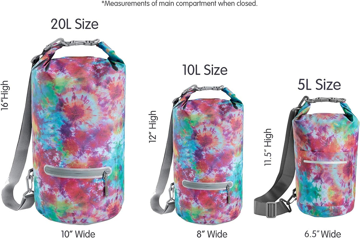 Såk Gear Skog Å Kust DrySak Roll Top Waterproof Bag, 5, 10 & 20 Liter