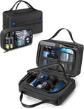 Marscamd Toiletry Bag with Travel Cube, Mens Versatile Organizer, Black