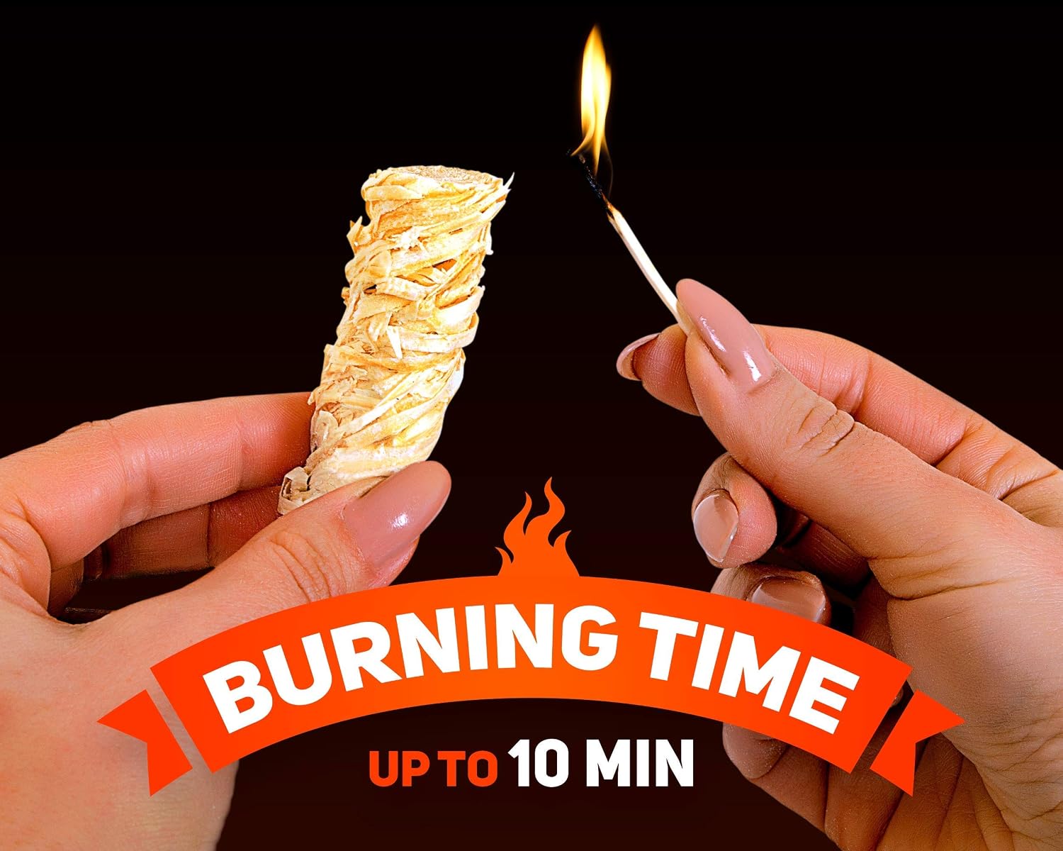 Fire Starters XXL 120 pcs - Firelighters for Indoor and Outdoor Use, Compatible with Solo Stove, Green Egg and Other firepits and BBQs - Box of 100% Waterproof Firestarters